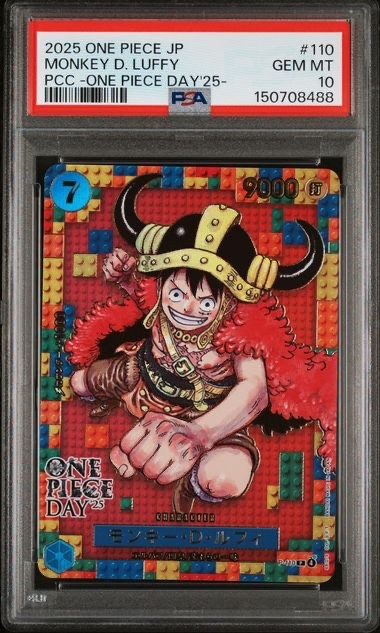 PSA 10 Monkey D. Luffy Promo P-110 One Piece Day 2025 Japanese US SELLER