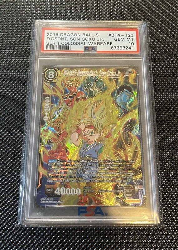 Distant Descendant Son Goku BT4-123 Dragon Ball Super DBS SCR PSA 10 Bandai
