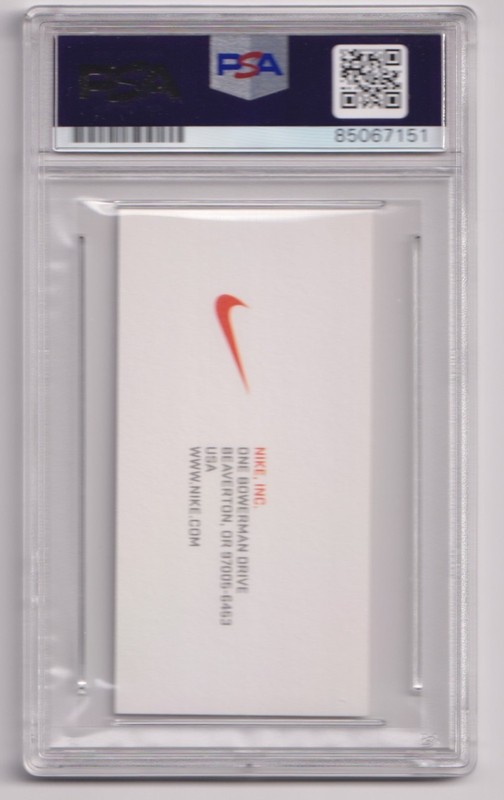 PHIL KNIGHT Signed AUTO Business Card PSA DNA Certified Lebron James Image view 2