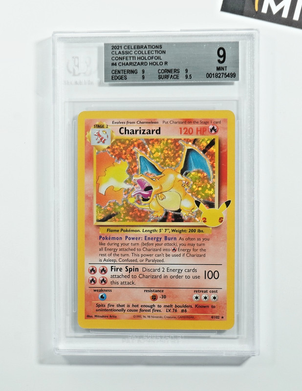 Pokemon BGS 9 Charizard #6 Holo Celebrations 2021 English