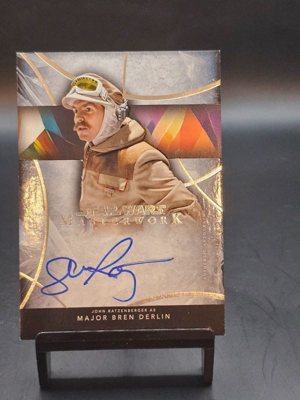 2024 Topps Star Wars Masterwork John Ratzenberger Major Bren Derlin Auto #A-JR