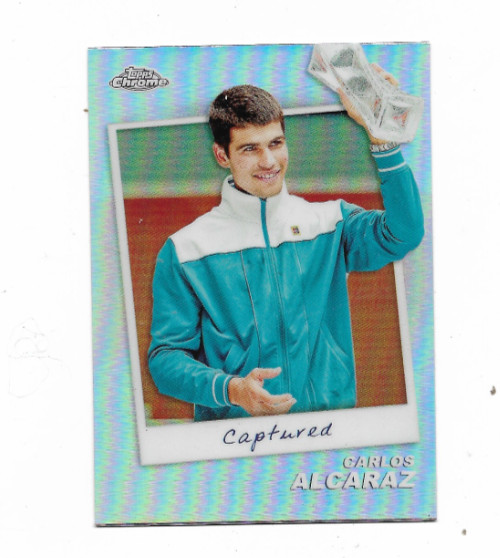 2024 Topps Chrome Tennis Carlos Alcaraz Captured Refractor----Lot Of 5