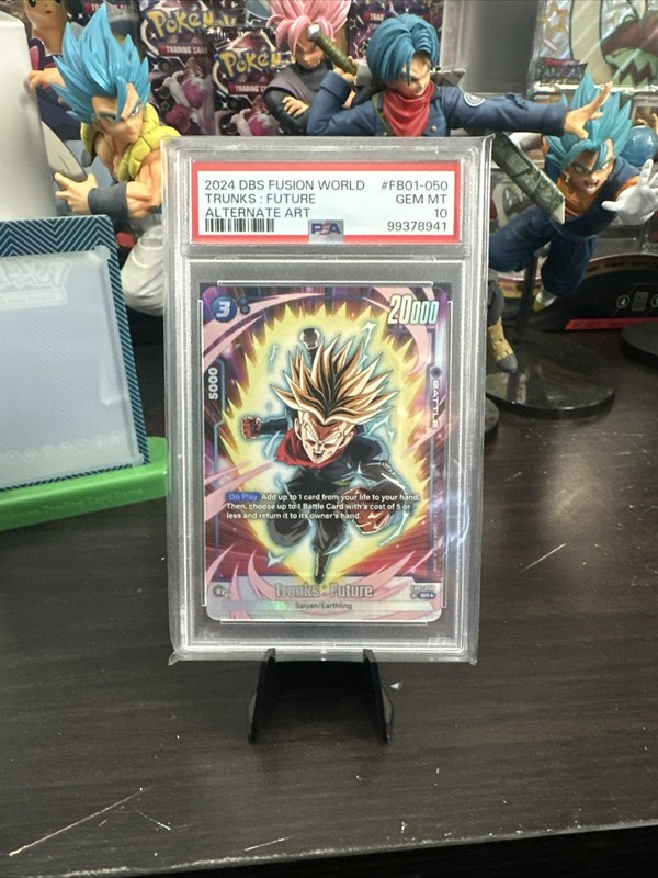 PSA 10 Dragon Ball Z Fusion World Trunks: Future SR* FB01-050