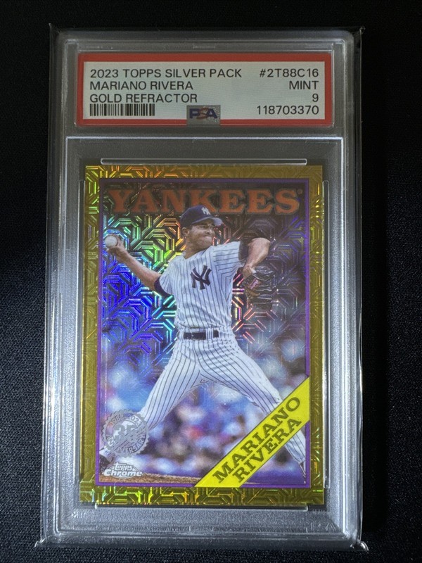 2023 Topps Silver Pack - 2T88C-16 Mariano Rivera Gold Refractor /50 PSA 9