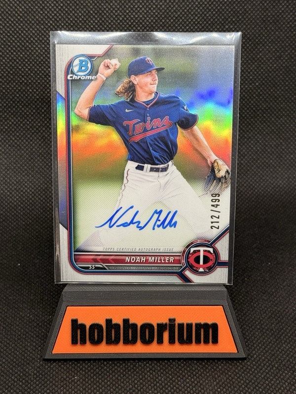2022 Bowman Chrome NOAH MILLER Refractor Auto /499 CPA-NM