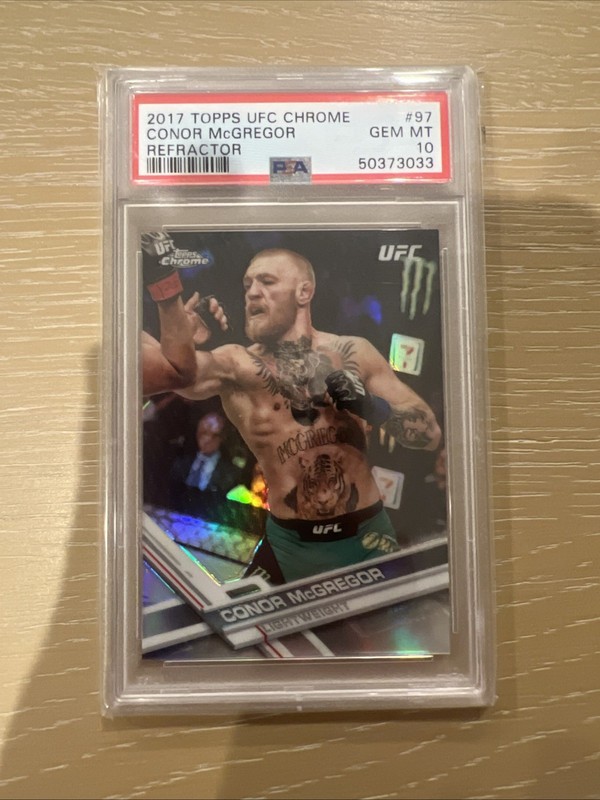 2017 Topps Chrome UFC Conor McGregor Refractor #97 - PSA 10