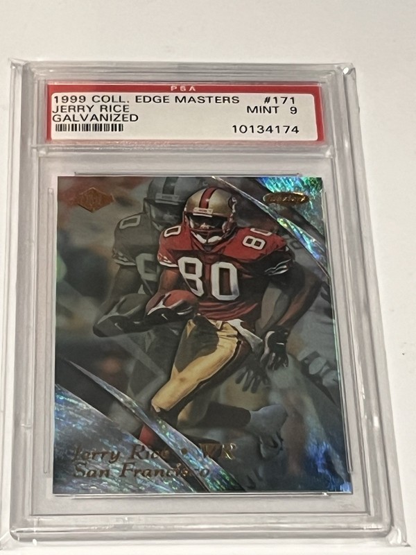 1999 Collector's Edge Masters - Jerry Rice #171 Galvanized /1000 PSA 9