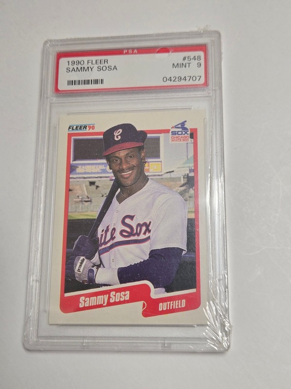 1990 Fleer Sammy Sosa PSA Mint 9 - Free Delivery