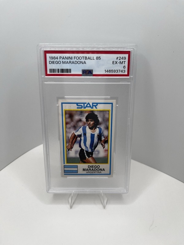 1984 Panini Football 85 Diego Maradona #249 PSA 6 EX-MT
