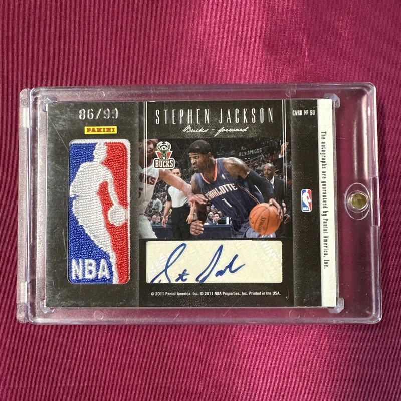 2011 Black Box Glen Rice Stephen Passing The Torch Dual Logoman Patch Auto /99💥 view 2