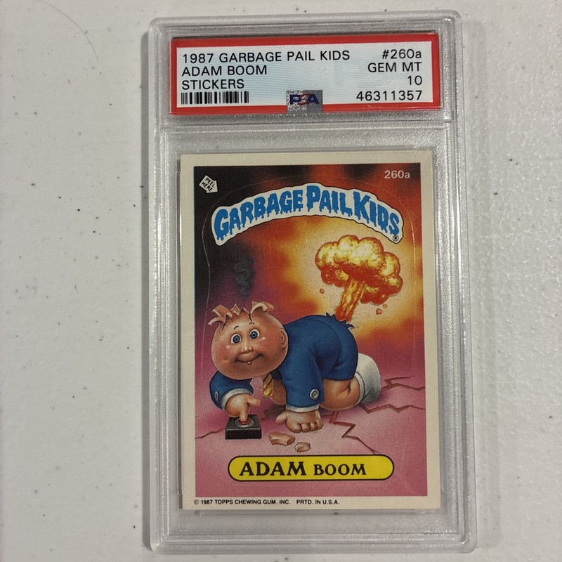 1987 TOPPS GARBAGE PAIL KIDS SERIES 7 260A ADAM BOOM PSA 10 44939809