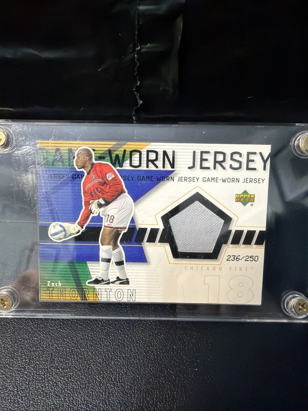 2000 Upper Deck MLS Match Game Worn Jersey Relic Zach Thornton 236/250 M/NM