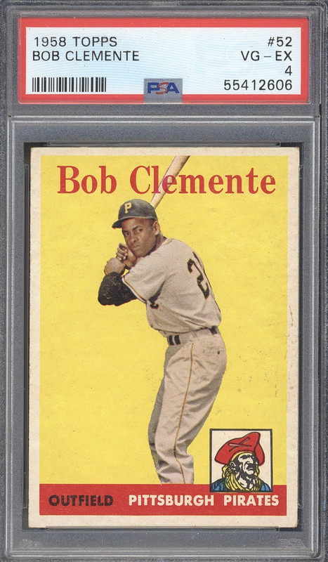 1958 Topps #52 ROBERTO CLEMENTE - PSA 4 VG/EX - HOF PITTSBURGH PIRATES