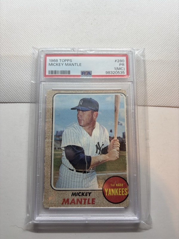 1968 Topps Mickey Mantle PSA