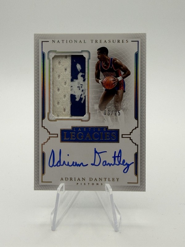 Adrian Dantley 2015-16 National Treasures Lasting Legacies Patch Auto /25 Piston