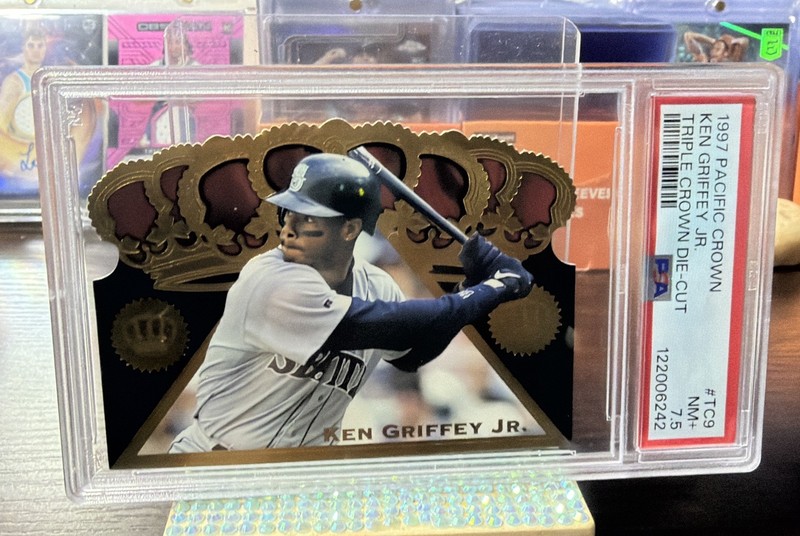Ken Griffey Jr 1997 Pacific Triple Crown Die Cuts #TC9 PSA 7.5 Near Mint RARE!
