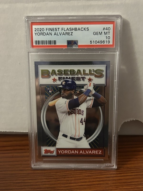 2020 Topps Finest Flashbacks Yordan Alvarez #40 PSA 10 GEM MT **MULTIPLE AVAIL**