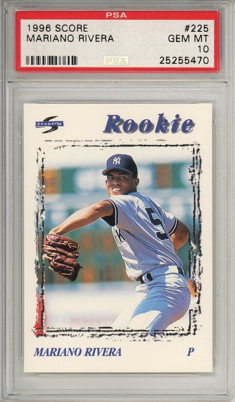 1996 Score Mariano Rivera Rookie #225 PSA 10