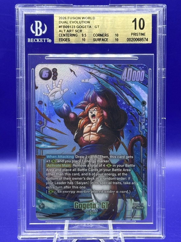 Dragon Ball Gogeta GT SCR Alternative Art FB09-123 BGS 10 Almost Black Label