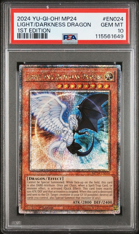 2024 Yu-Gi-Oh Light and Darkness Dragon MP24-EN024 QCSR PSA 10 (Aug 25)