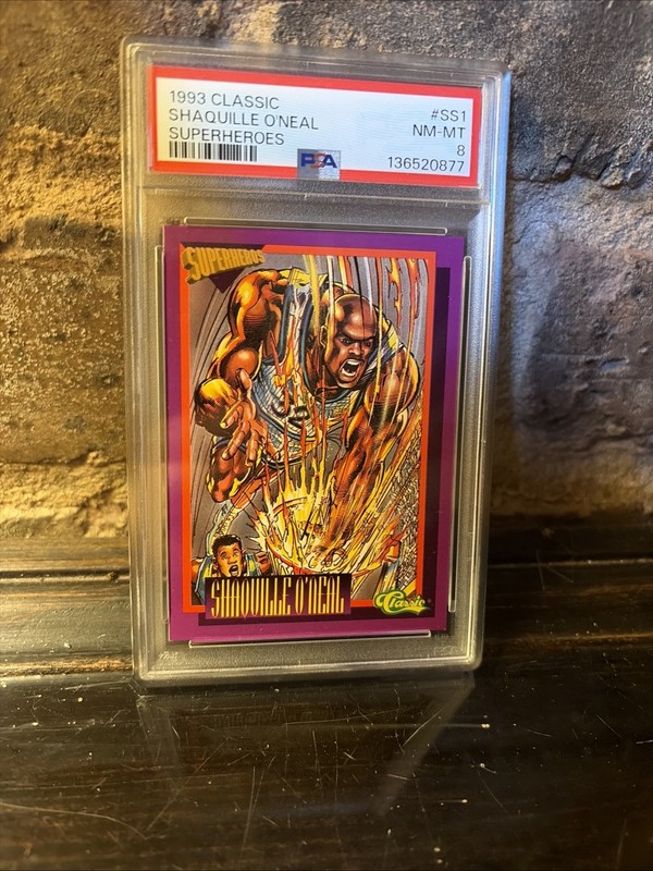 1993 Classic Superheroes Shaquille O'Neal PSA 8 Near Mint RARE LOW POP SHAQ 🔥