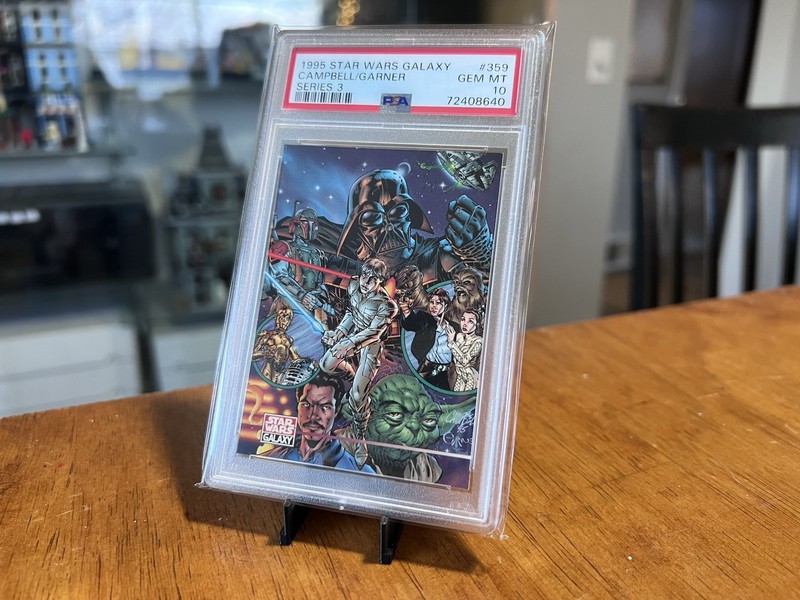 PSA 10 Iconic Cover 1995 Star Wars Galaxy #359 Yoda Darth Vader POP 1