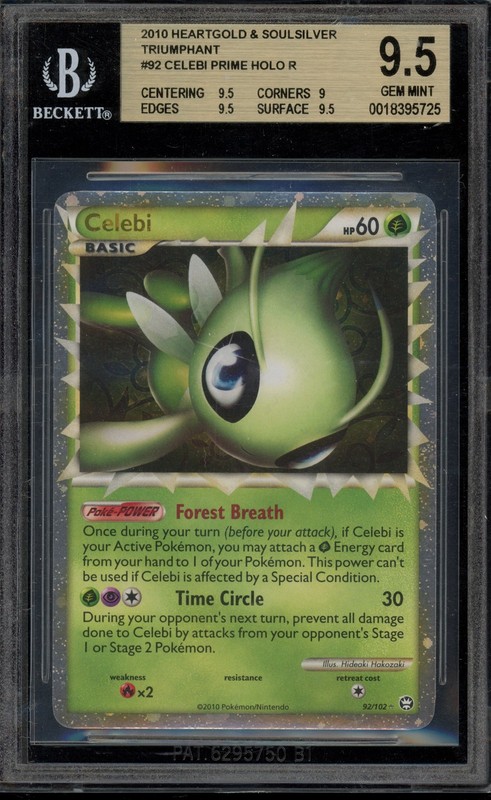 Pokemon Celebi Prime Triumphant Holo Ultra Rare #92 BGS 9.5