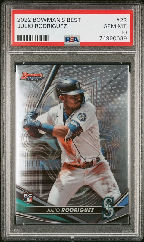 2022 Bowman's Best Julio Rodriguez #23 PSA 10