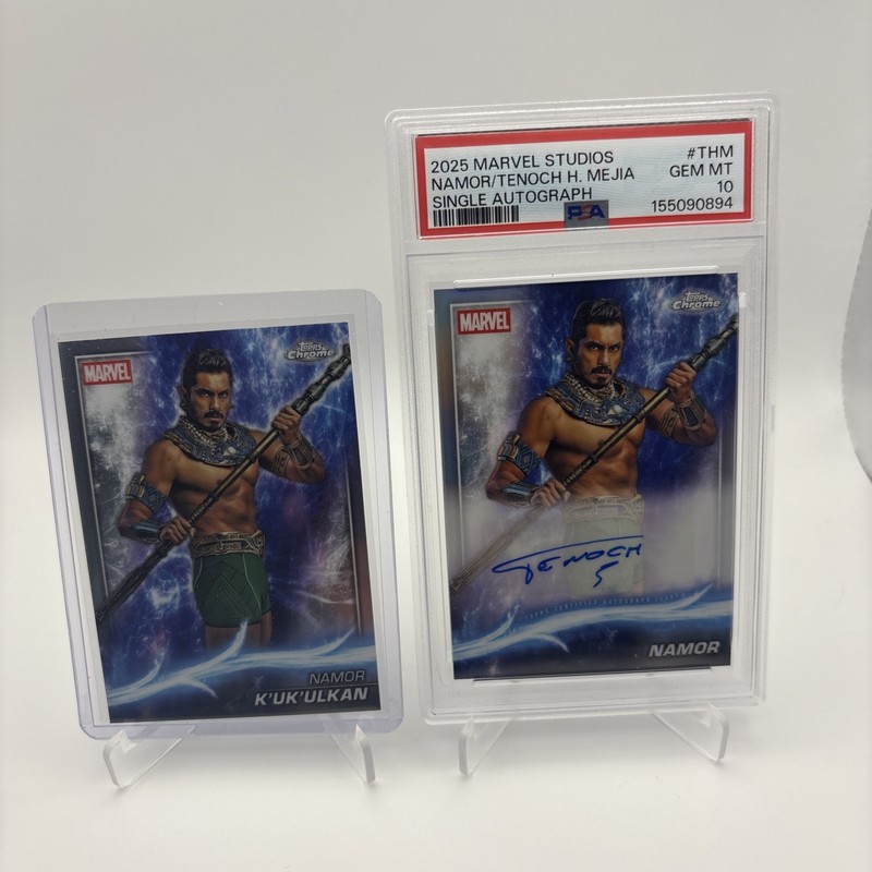 2025 Namor Auto Marvel Studios Edition Topps Chrome Refractor PSA 10 Pop 1 🔥