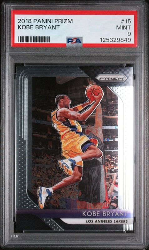2018-19 Panini Prizm Kobe Bryant #15 Los Angeles Lakers Base PSA 9 Basketball
