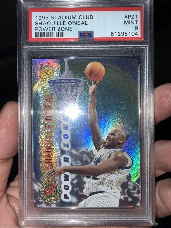 1995 Topps Stadium Club Shaquille O'Neal Power Zone #PZ1 PSA 9 Mint - HOF