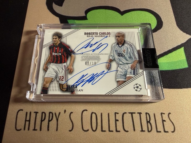 2022-23 Topps Dynasty UCL Dual Auto Kaka & Roberto Carlos /10