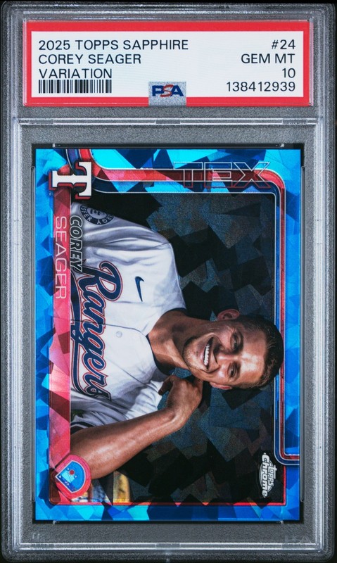 2025 Topps Chrome Sapphire - Image Variation Corey Seager #24