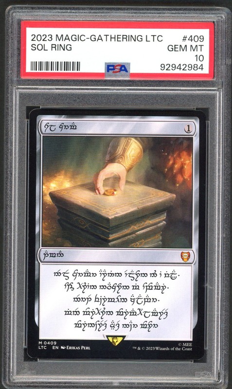 MTG Magic The Gathering - PSA 10 Sol Ring 409 - LOTR - GEM MT - PSA10