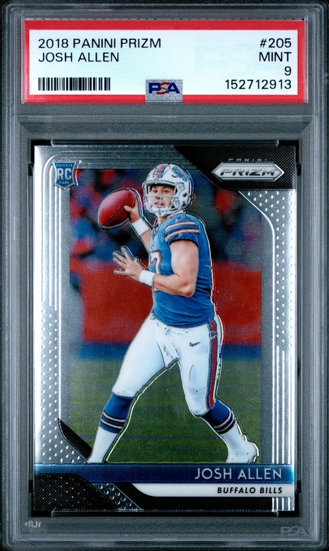 PSA 9 2018 Panini Prizm Josh Allen Rookie RC #205