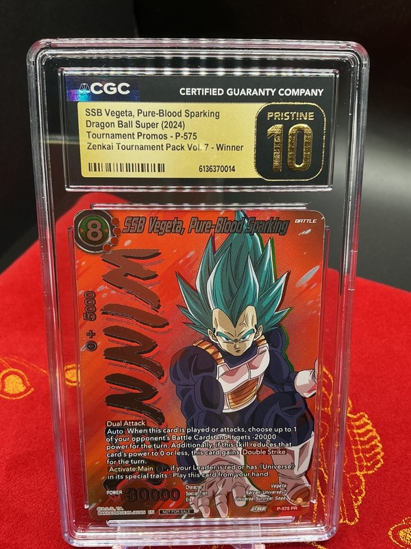 SSB Vegeta, Pure-Blood Sparking (Winner) P-575 Dragon Ball Super CGC 10 Pristine