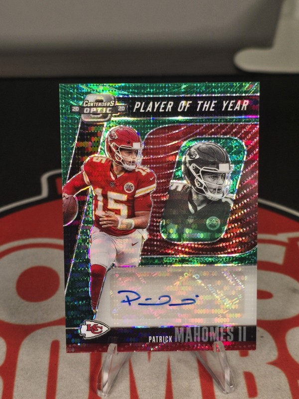 2020 Panini Contenders Optic - Player of the Year Auto Patrick Mahomes /10