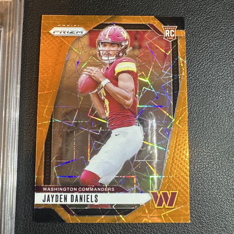 2024 Select Jayden Daniels 🔥 Silver Prizm PSA 10 Premier Level RC+ orange lazer view 2
