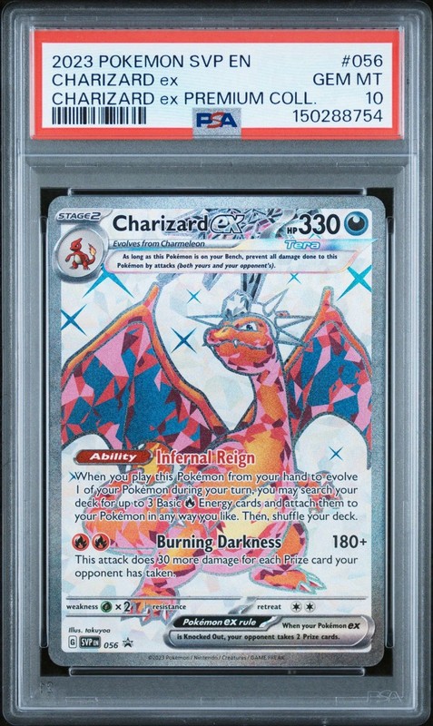 Charizard Ex #056 Pokemon Black Star Promo PSA 10 Premium Collection