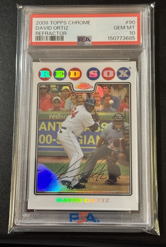 2008 Topps Chrome - David Ortiz #90 Refractor PSA 10