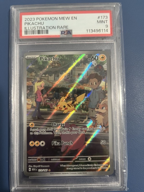 Pokemon Pikachu 173/165 Sv: Scarlet & Violet 151 Holo - PSA 9