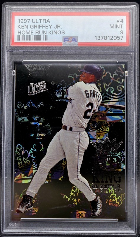 1997 Ultra Ken Griffey Jr Home Run Kings PSA 9 MINT - Crystal Clear Acetate