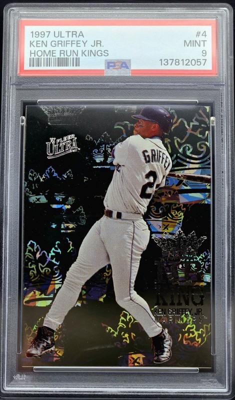 1997 Ultra Ken Griffey Jr Home Run Kings PSA 9 MINT - Crystal Clear Acetate view 2