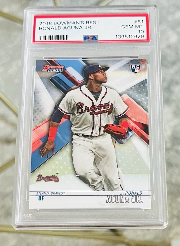 2018 BOWMAN RONALD ACUNA JR PSA 10