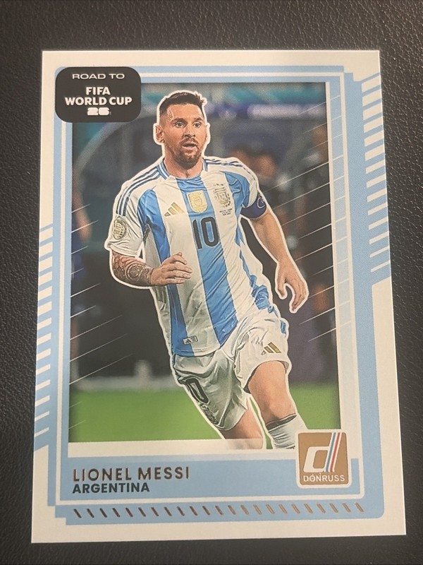 Panini Donruss Lionel Messi Argentina Road to FIFA World Cup #154 FIFA Card