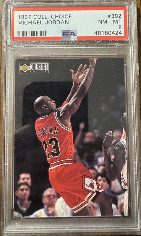 1997 COLLECTOR'S CHOICE #392 MICHAEL JORDAN PSA 9 *READ*