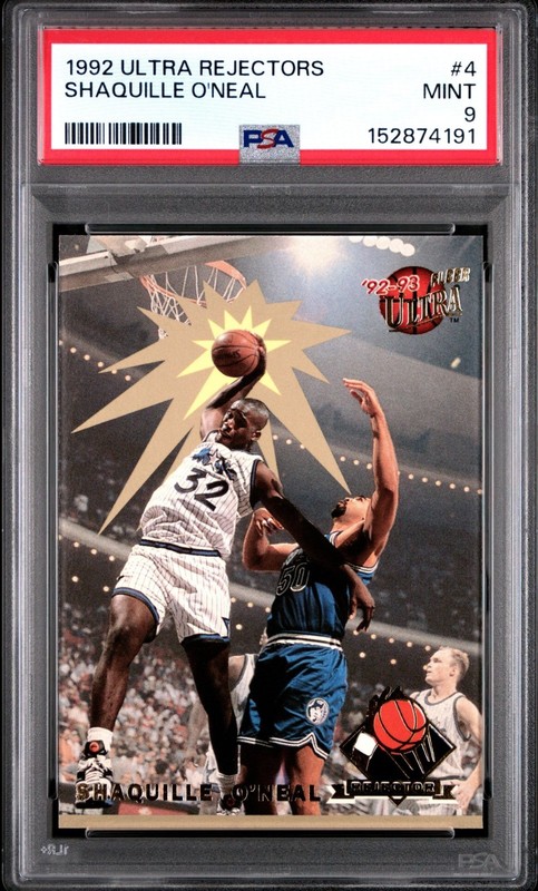 1992 Ultra 🏀 REJECTORS #4 - Shaquille O'Neal - PSA MINT 9