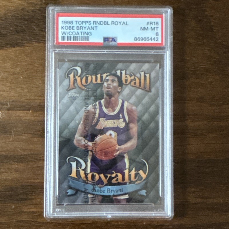 1998 Topps Roundball Royalty Kobe Bryant #R18 PSA 8 NM-MT w/Coating Lakers