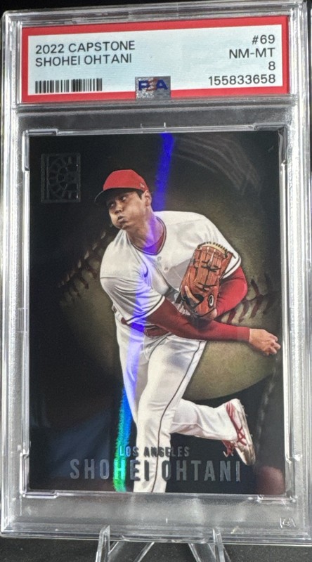 2022 Panini Capstone Shohei Ohtani Refractor PSA 8 🔥 view 2