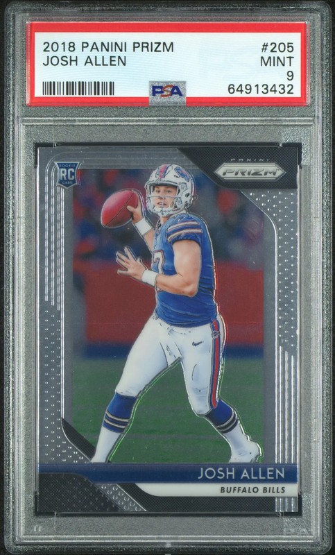 PSA 9 2018 Panini Prizm Josh Allen Rookie RC #205